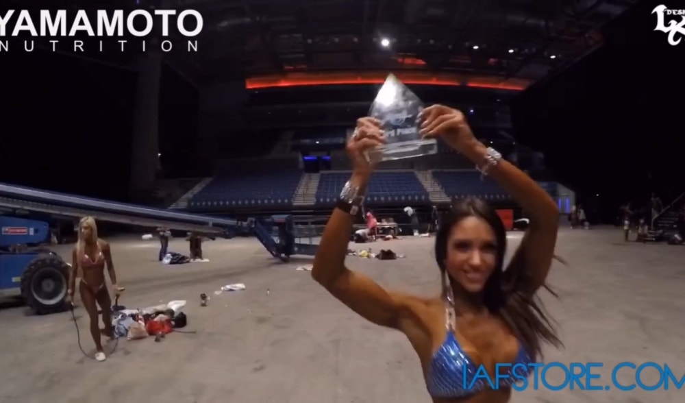 Backstage Olympia Amateur UK 2015 mit Jessica Stefanini IFBB Bikini