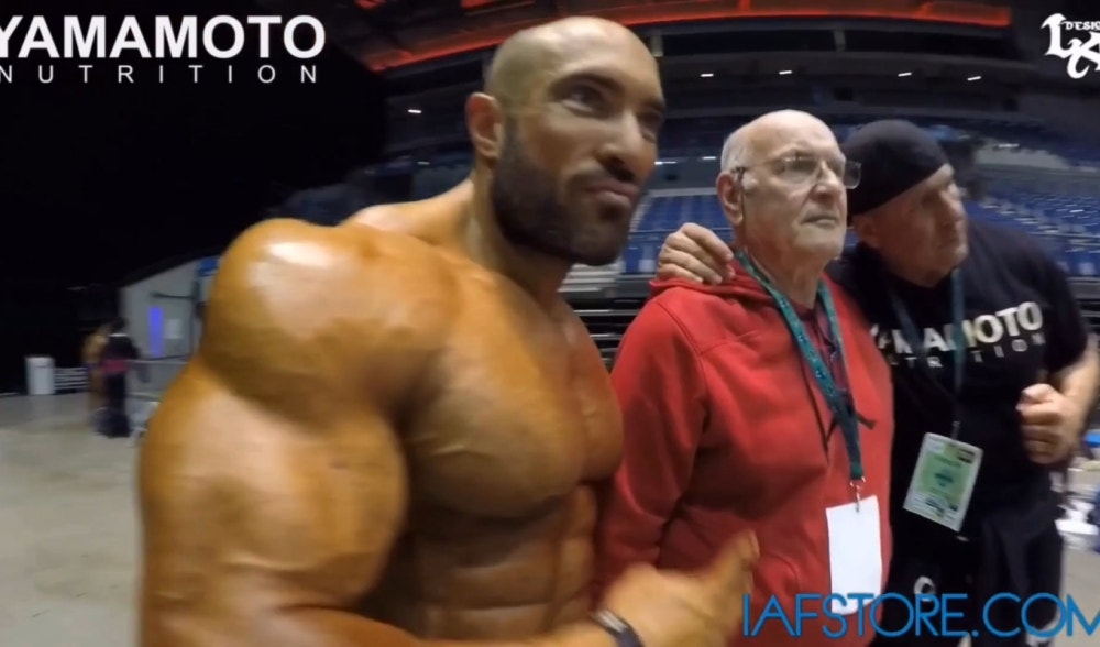 Backstage Olympia Amateur UK 2015 mit Fabio Petruio IFBB-Bodybuilding